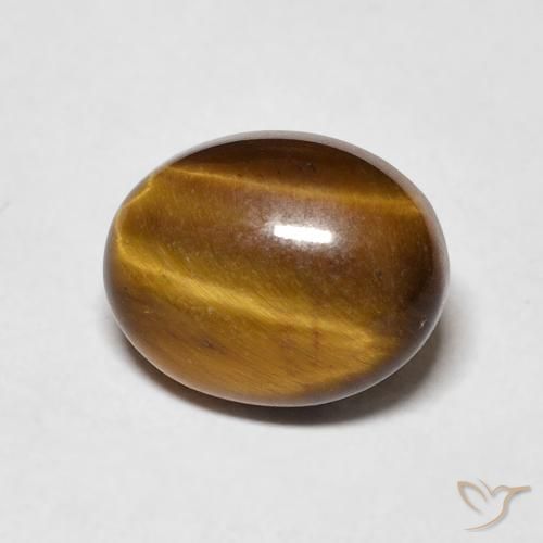 3.09ct Natural Castanho médio Olho de Tigre, oval, Opaco