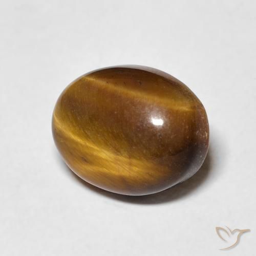 Olho de Tigre Castanho médio Natural 3.09ct, oval, Opaco