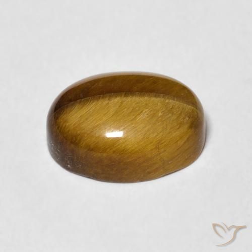 Olho de Tigre Marrom dourado Natural 3.05ct, oval, Opaco