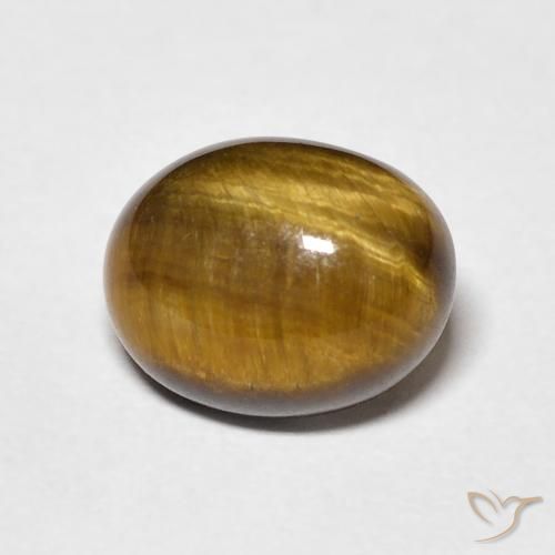 3.30ct Natural Marrom dourado Olho de Tigre, oval, Opaco