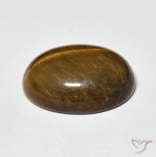 Olho de Tigre Marrom Quente Natural 8.85ct, oval, Opaco