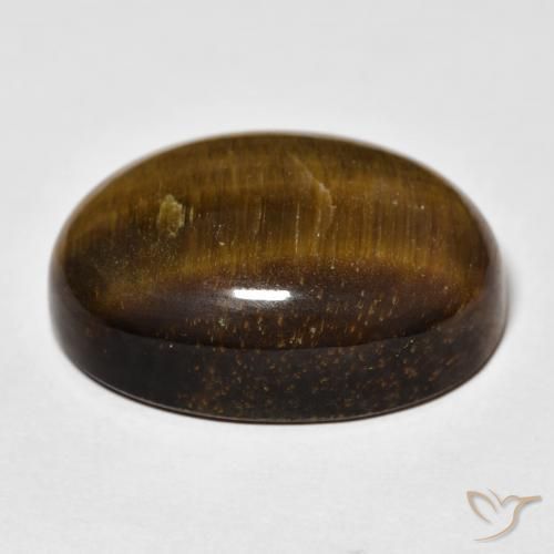 Olho de Tigre Medium Light-Brown Natural 36.66ct, oval, Opaco