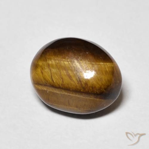 Olho de Tigre Gingerbread Marrom Natural 3.44ct, oval, Opaco