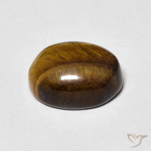 Olho de Tigre Gingerbread Marrom Natural 3.44ct, oval, Opaco