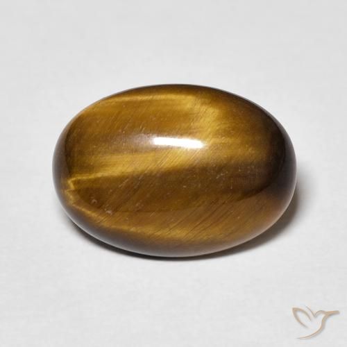 4.47ct Natural Marrom Quente Olho de Tigre, oval, Opaco