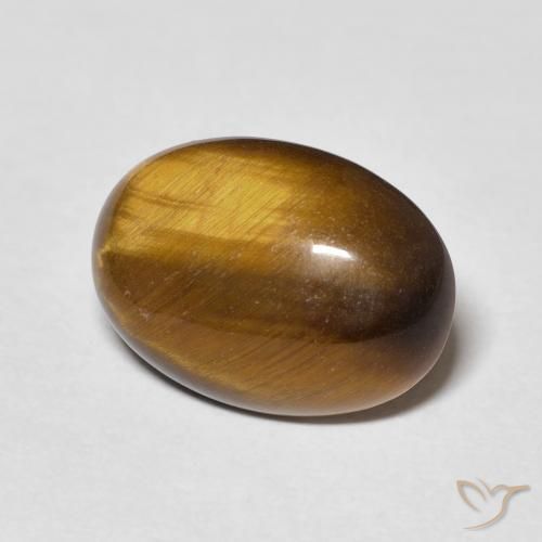 Olho de Tigre Marrom Quente Natural 4.47ct, oval, Opaco