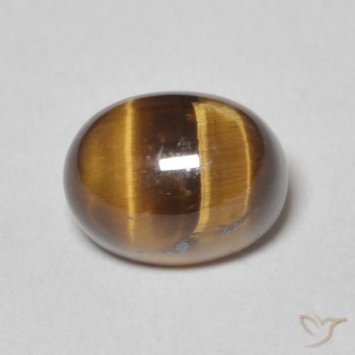 2.83ct Natural Gingerbread Marrom Olho de Tigre, oval, Opaco