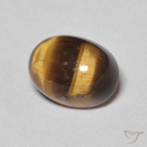 Olho de Tigre Gingerbread Marrom Natural 2.83ct, oval, Opaco