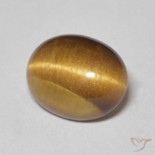 Olho de Tigre Castanho médio Natural 2.78ct, oval, Opaco