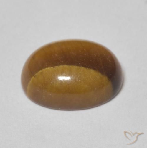 Olho de Tigre Castanho médio Natural 2.78ct, oval, Opaco