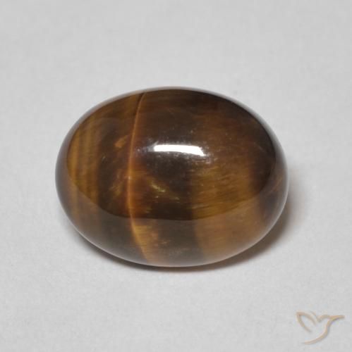2.20ct Natural Gingerbread Marrom Olho de Tigre, oval, Opaco