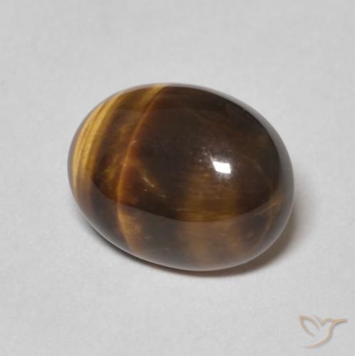 Olho de Tigre Gingerbread Marrom Natural 2.20ct, oval, Opaco