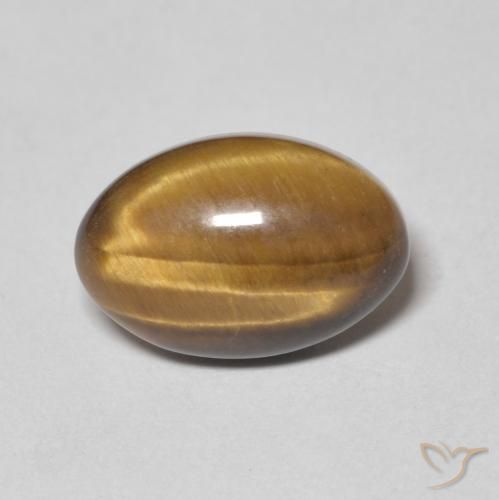 3.71ct Natural Marrom Quente Olho de Tigre, oval, Opaco