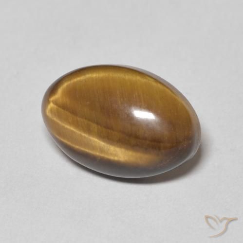 Olho de Tigre Marrom Quente Natural 3.71ct, oval, Opaco