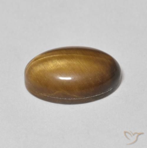 Olho de Tigre Marrom Quente Natural 3.71ct, oval, Opaco