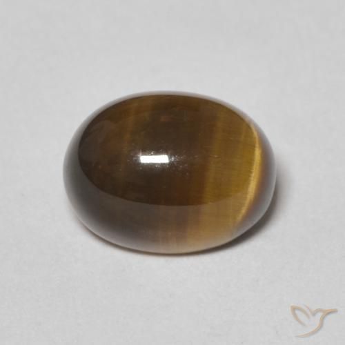 2.09ct Natural Castanho médio Olho de Tigre, oval, Opaco