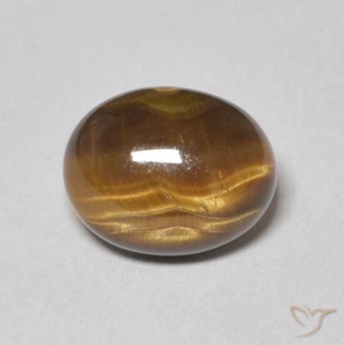2.09ct Natural Marrom Quente Olho de Tigre, oval, Opaco