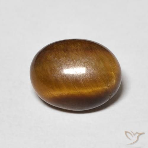 2.62ct Natural Marrom Quente Olho de Tigre, oval, Opaco