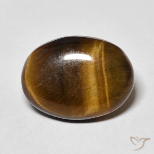 8.66ct Natural Marrom Quente Olho de Tigre, oval, Opaco