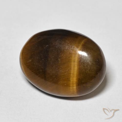Olho de Tigre Marrom Quente Natural 8.66ct, oval, Opaco