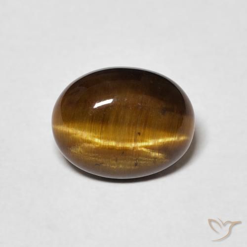 1.68ct Natural Marrom Quente Olho de Tigre, oval, Opaco