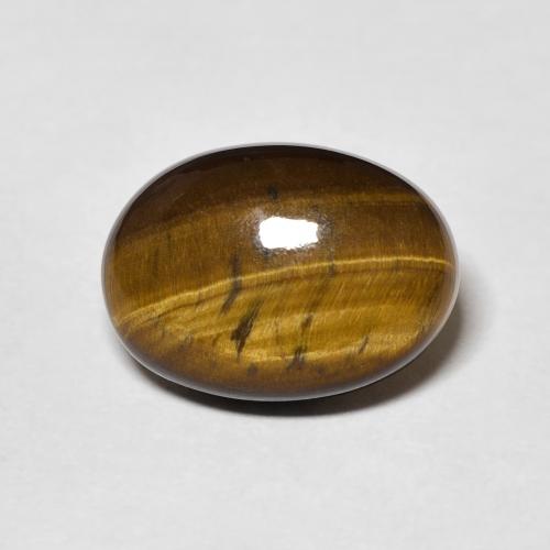 5.06ct Natural Marrom dourado Olho de Tigre, oval, Opaco