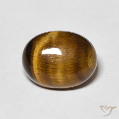 2.16ct Natural Marrom dourado Olho de Tigre, oval, Opaco