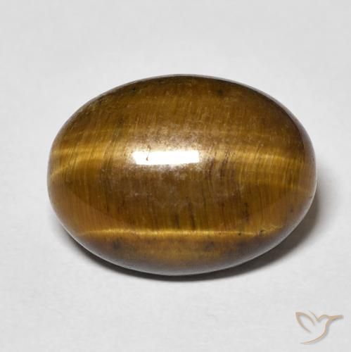 9.46ct Natural Marrom dourado Olho de Tigre, oval, Opaco