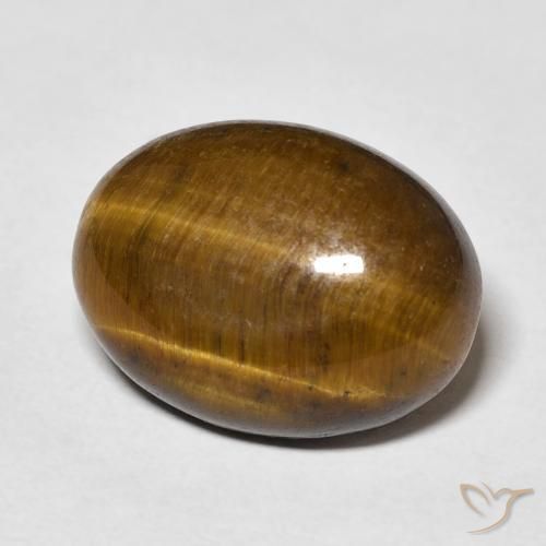 Olho de Tigre Marrom dourado Natural 9.46ct, oval, Opaco