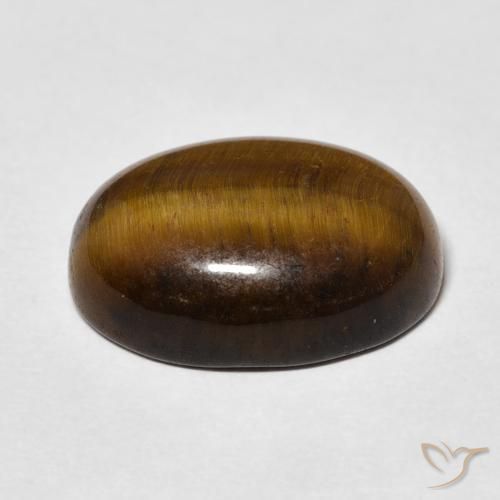 Olho de Tigre Marrom dourado Natural 9.46ct, oval, Opaco