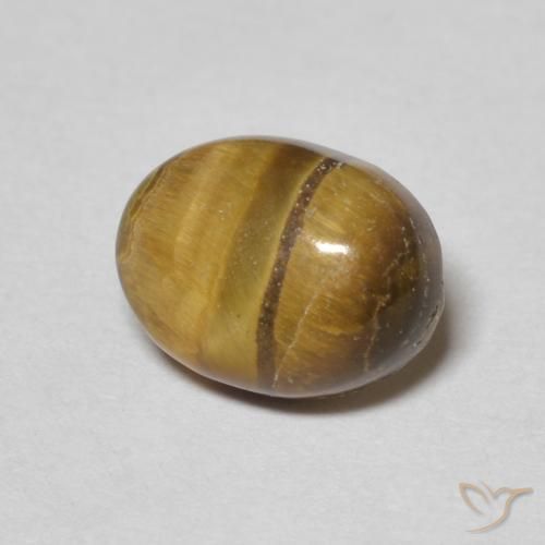 Olho de Tigre Marrom Quente Natural 1.60ct, oval, Opaco