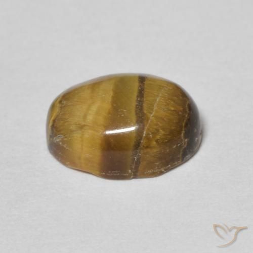 Olho de Tigre Marrom Quente Natural 1.60ct, oval, Opaco