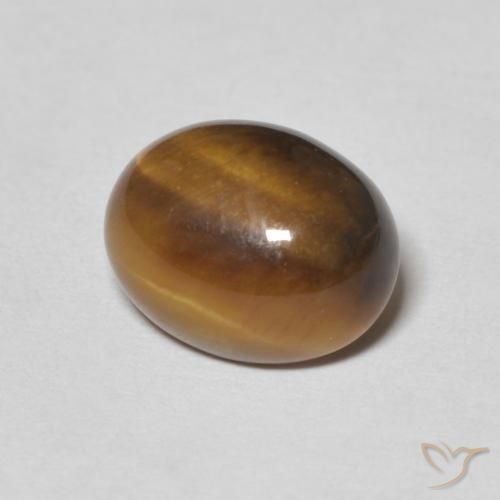 Olho de Tigre Marrom Quente Natural 3.12ct, oval, Opaco