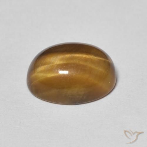 Olho de Tigre Marrom Quente Natural 3.12ct, oval, Opaco