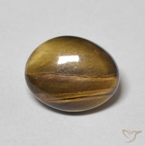 3.27ct Natural Marrom dourado Olho de Tigre, oval, Opaco