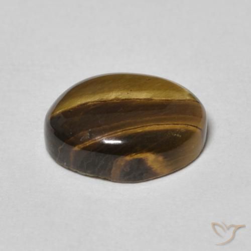 Olho de Tigre Marrom dourado Natural 3.27ct, oval, Opaco