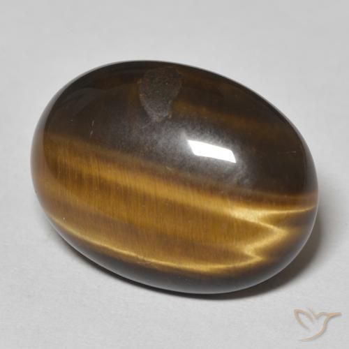 Olho de Tigre Marrom dourado Natural 14.88ct, oval, Opaco