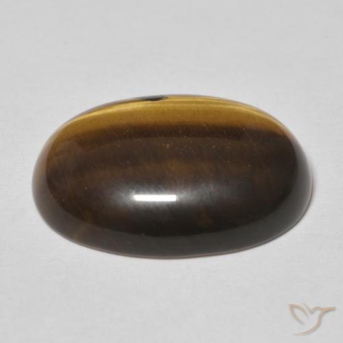 Olho de Tigre Marrom dourado Natural 14.88ct, oval, Opaco