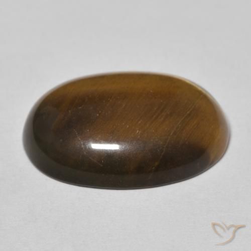 Olho de Tigre Marrom dourado Natural 13.59ct, oval, Opaco