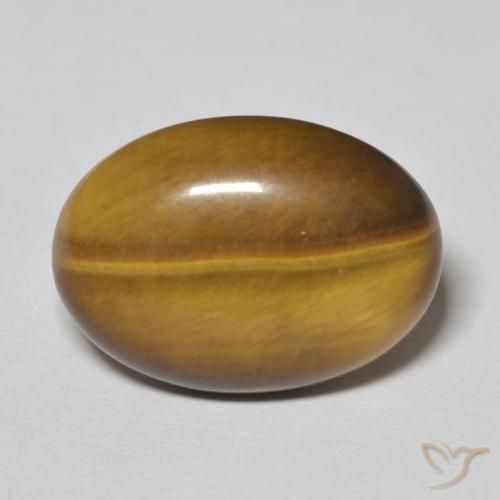 9.64ct Natural Marrom Quente Olho de Tigre, oval, Opaco