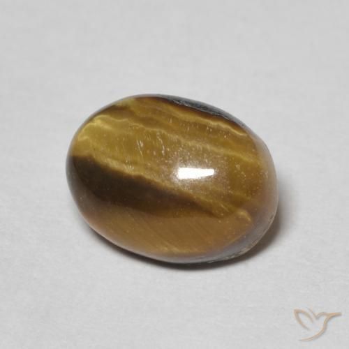 Olho de Tigre Medium Light-Brown Natural 1.68ct, oval, Opaco