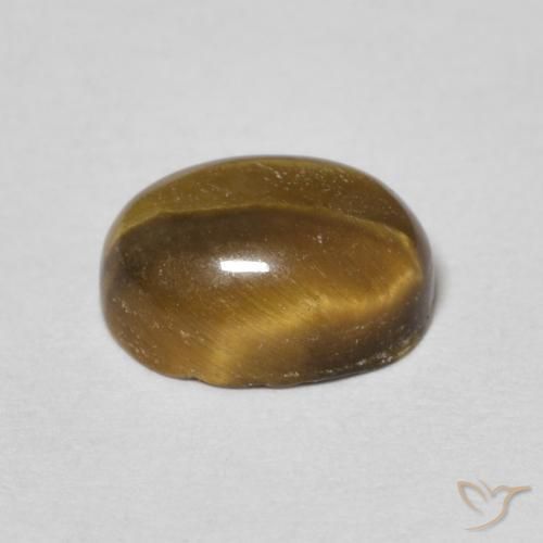 Olho de Tigre Medium Light-Brown Natural 1.68ct, oval, Opaco