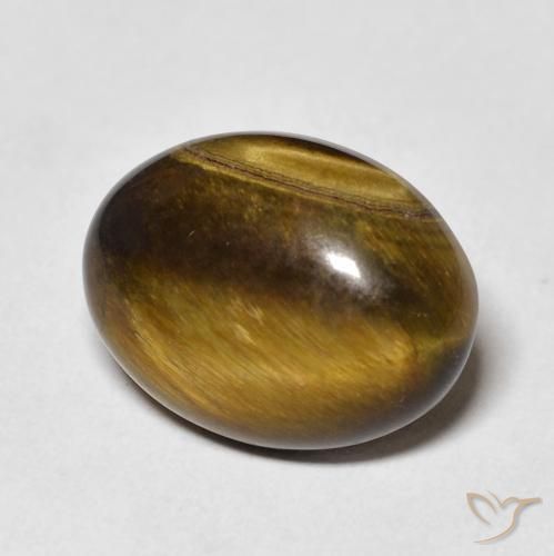 Olho de Tigre Marrom dourado Natural 8.99ct, oval, Opaco