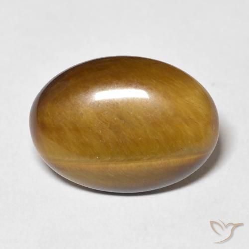 9.25ct Natural Castanho médio Olho de Tigre, oval, Opaco