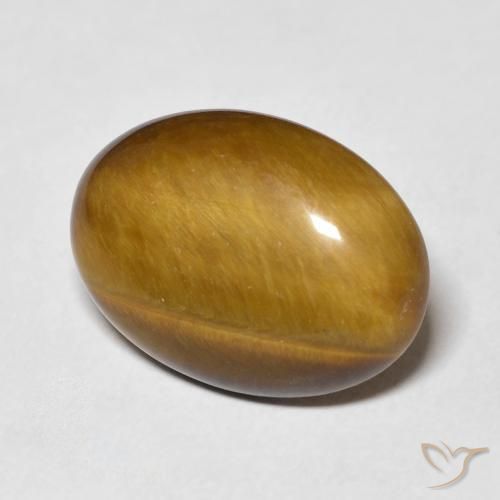 Olho de Tigre Castanho médio Natural 9.25ct, oval, Opaco