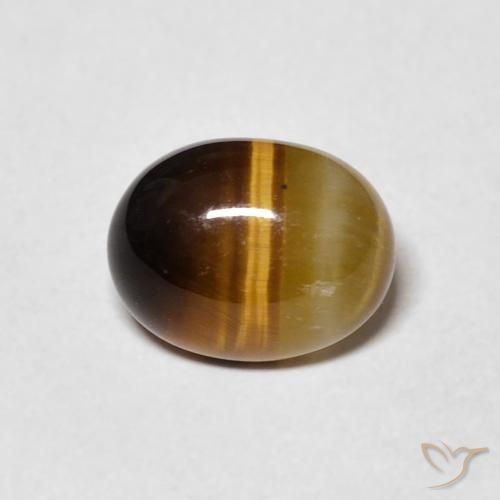 1.82ct Natural Marrom dourado Olho de Tigre, oval, Opaco