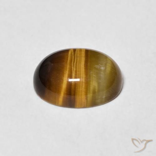 Olho de Tigre Marrom dourado Natural 1.82ct, oval, Opaco