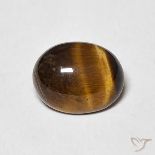 1.71ct Natural Marrom-amarelado Olho de Tigre, oval, Opaco