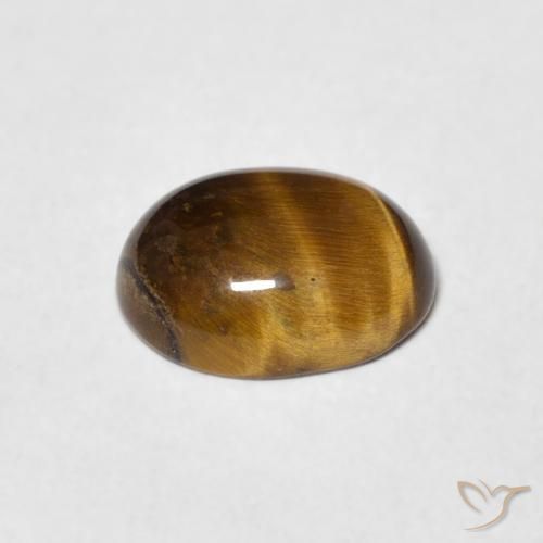 Olho de Tigre Marrom-amarelado Natural 1.71ct, oval, Opaco
