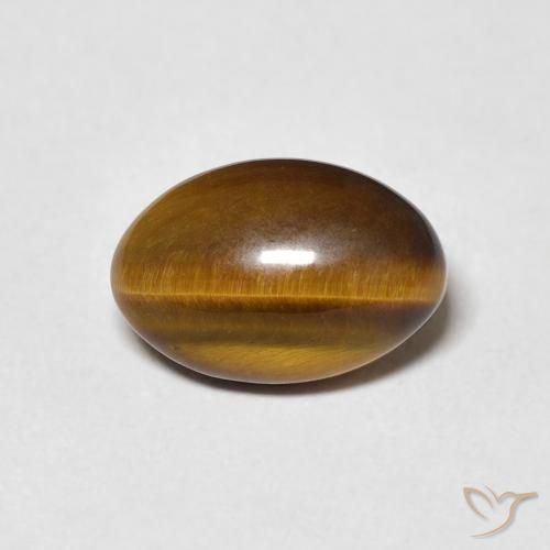 4.04ct Natural Marrom Quente Olho de Tigre, oval, Opaco